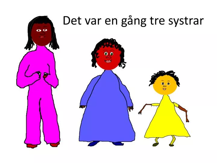 det var en g ng tre systrar