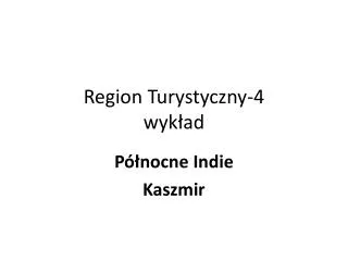 region turystyczny 4 wyk ad