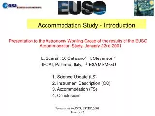 Accommodation Study - Introduction