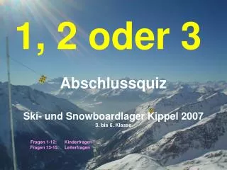 1 2 oder 3