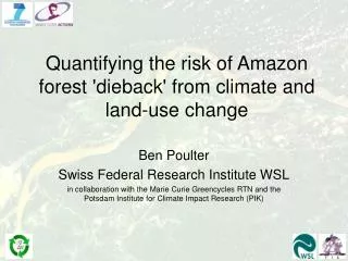 Quantifying the risk of Amazon forest 'dieback' from climate and land-use change