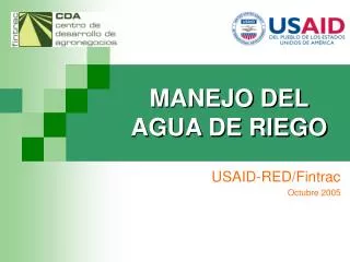 manejo del agua de riego