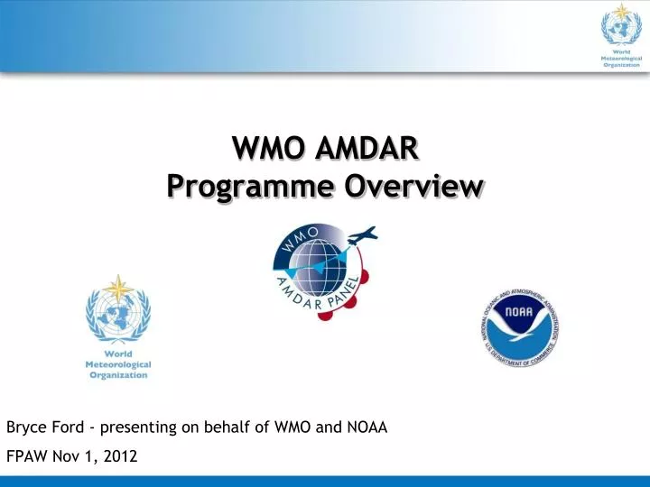 wmo amdar programme overview