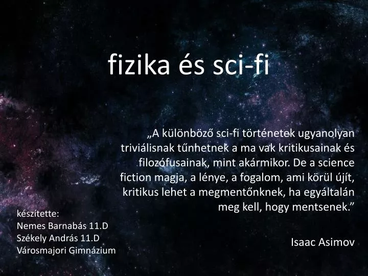 fizika s sci fi