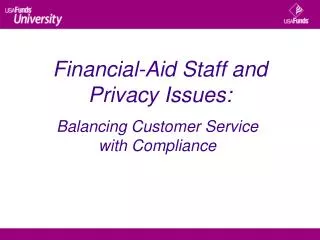 Financial-Aid Staff and Privacy Issues: