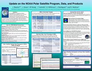 Update on the NOAA Polar Satellite Program, Data, and Products