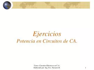 ejercicios potencia en circuitos de ca