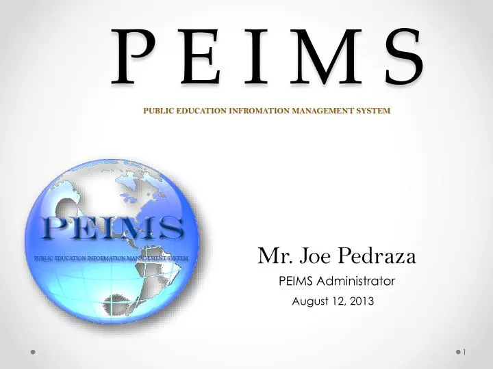 p e i m s public education infromation management system