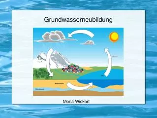 grundwasserneubildung