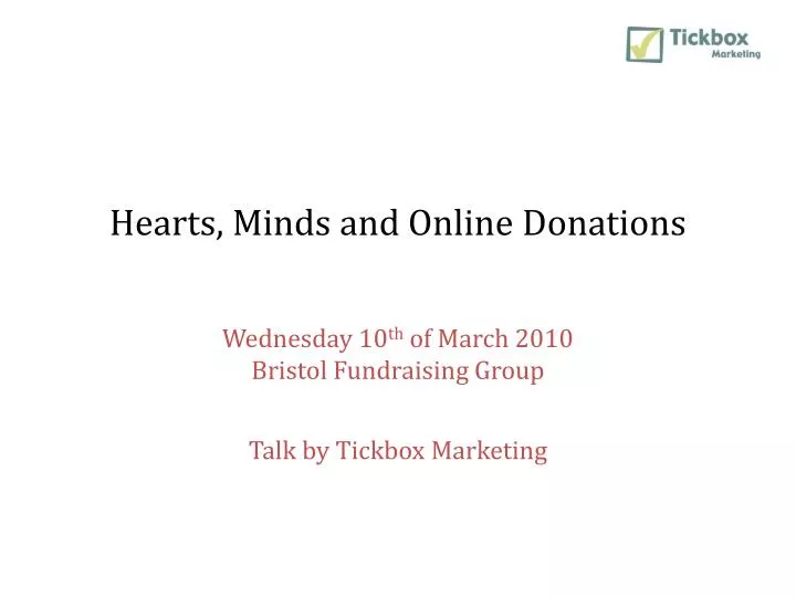hearts minds and online donations