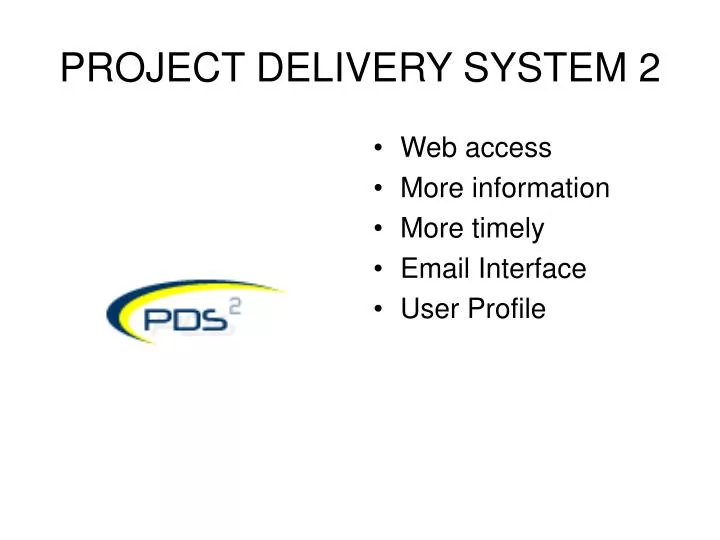 project delivery system 2