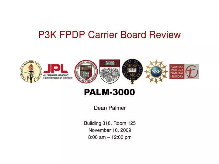p3k fpdp carrier board review