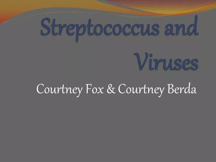 streptococcus and viruses