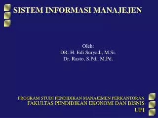sistem informasi manajejen