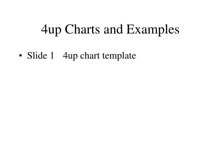 4up charts and examples