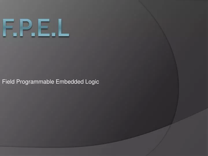 field programmable embedded logic