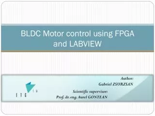 BLDC Motor control using FPGA and LABVIEW