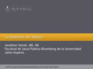 la epidemia del tabaco