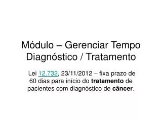 m dulo gerenciar tempo diagn stico tratamento