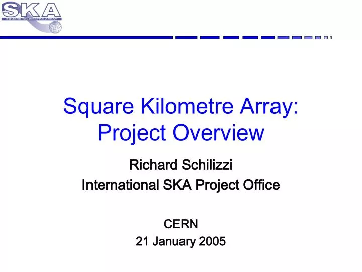 square kilometre array project overview