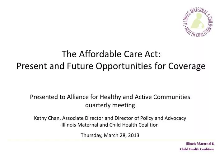 the affordable care act present and future opportunities for coverage