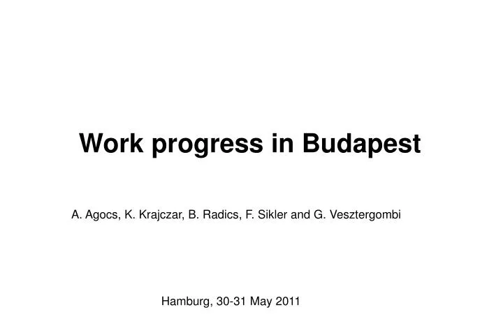 work progress in budapest