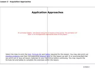 Application Approaches