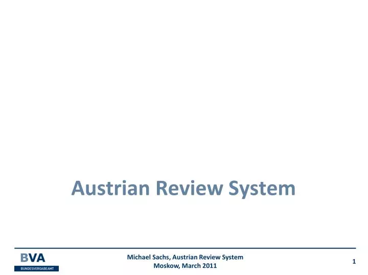 austrian review system