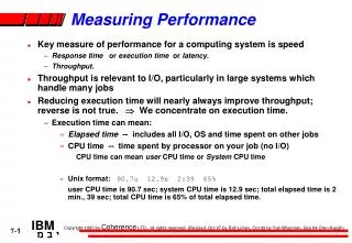 Measuring Performance