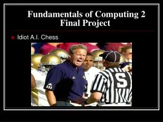 Fundamentals of Computing 2 			Final Project