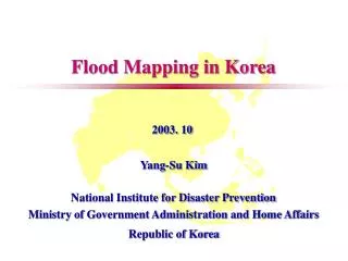 Flood Mapping in Korea