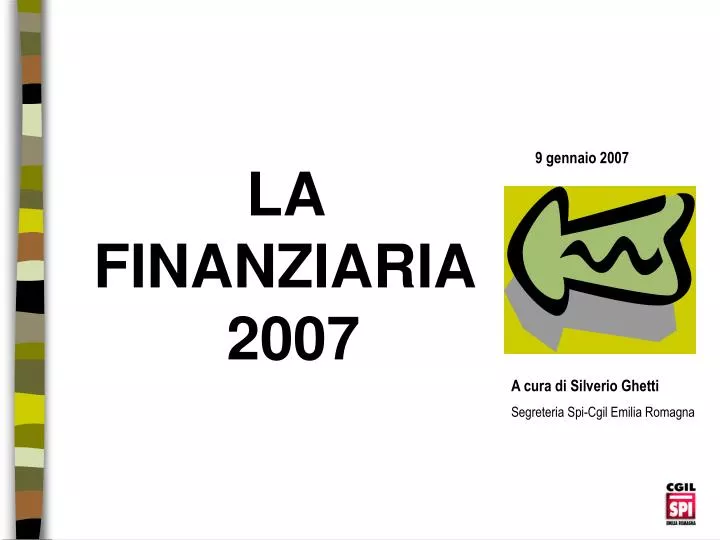 la finanziaria 2007