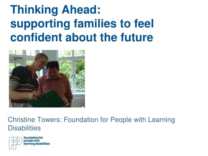 thinking ahead supporting families to feel confident about the future