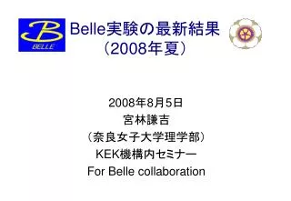 belle 2008