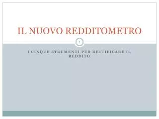 il nuovo redditometro