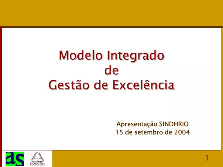 Ppt Modelo Integrado De Gest O De Excel Ncia Powerpoint Presentation Id