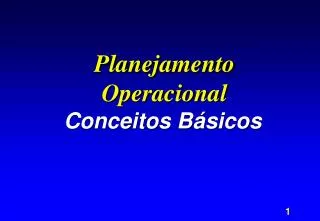 planejamento operacional