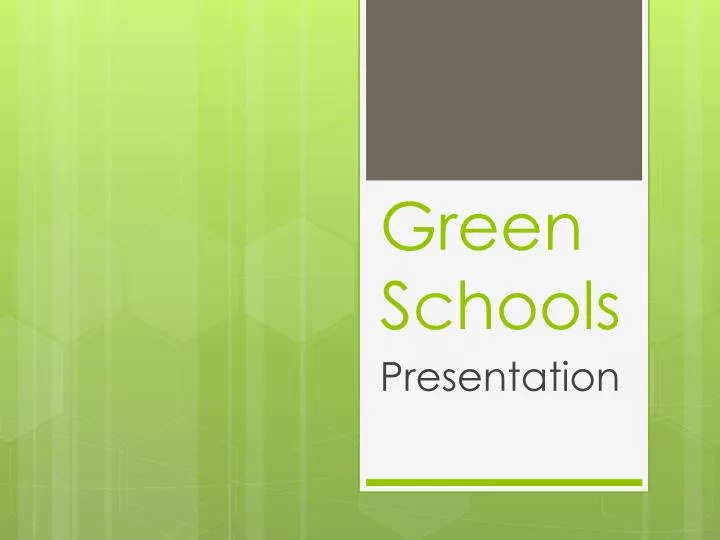 green schools