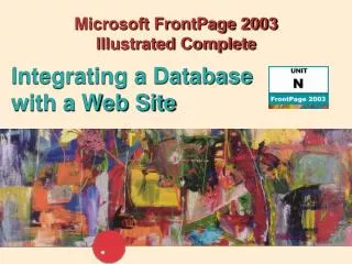 Microsoft FrontPage 2003 Illustrated Complete