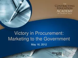 Victory in Procurement: Marketing to the Government