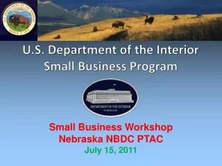 U.S. Department of the Interior Small Business Program