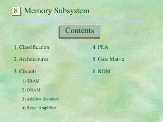 8 Memory Subsystem
