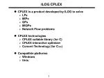 ILOG CPLEX - slide 1