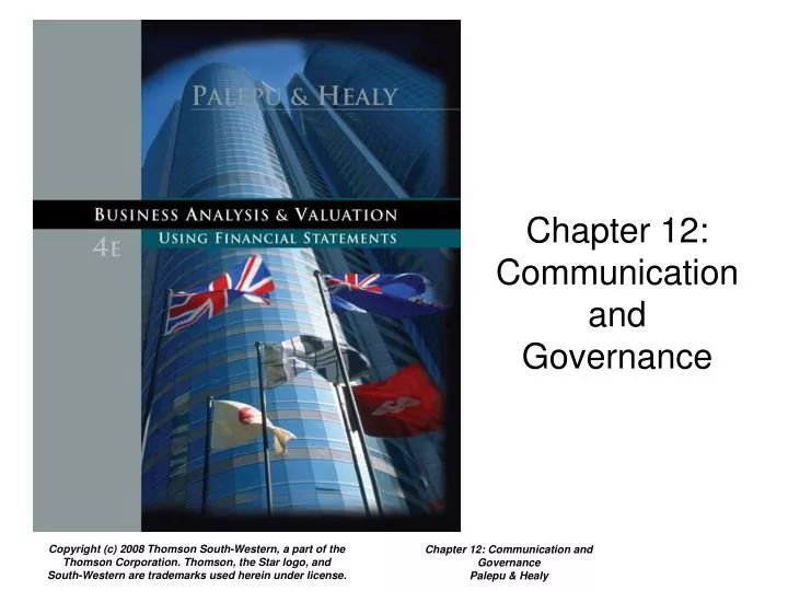 chapter 12 communication and governance