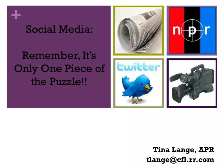 social media remember it s only one piece of the puzzle