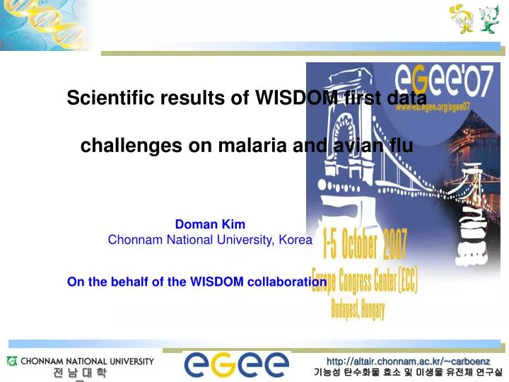 scientific results of wisdom first data challenges on malaria and avian flu