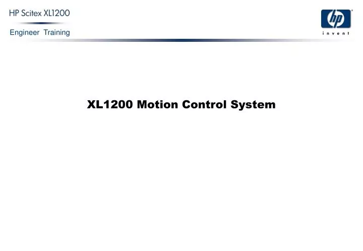 xl1200 motion control system
