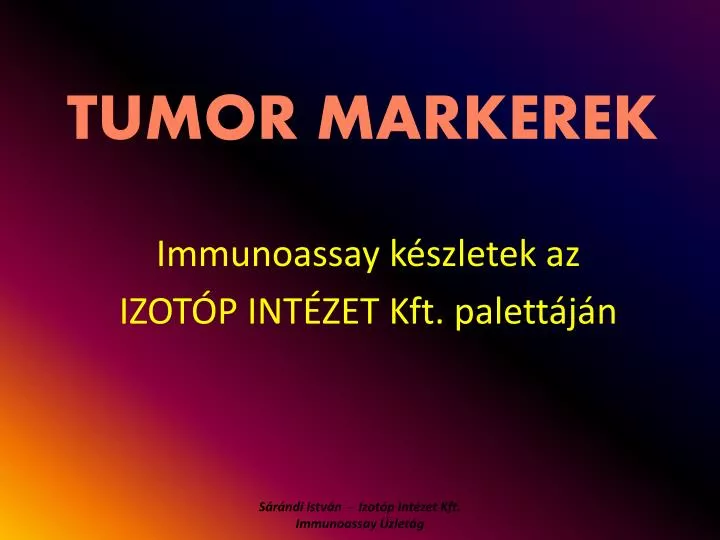 tumor markerek