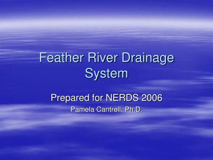 feather river drainage system