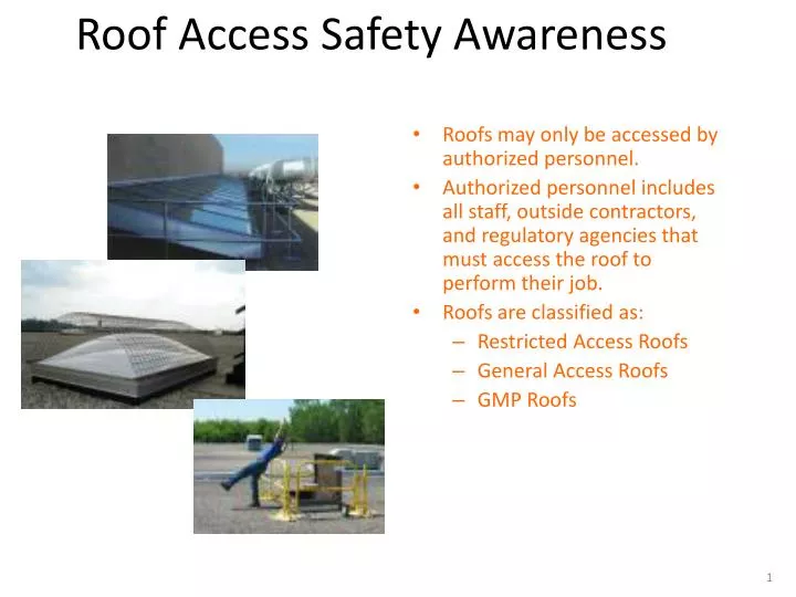 roof access safety awareness